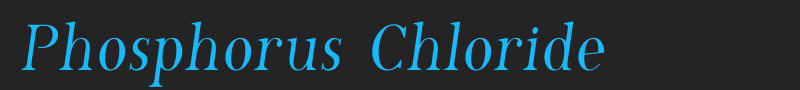 Phosphorus Chloride font